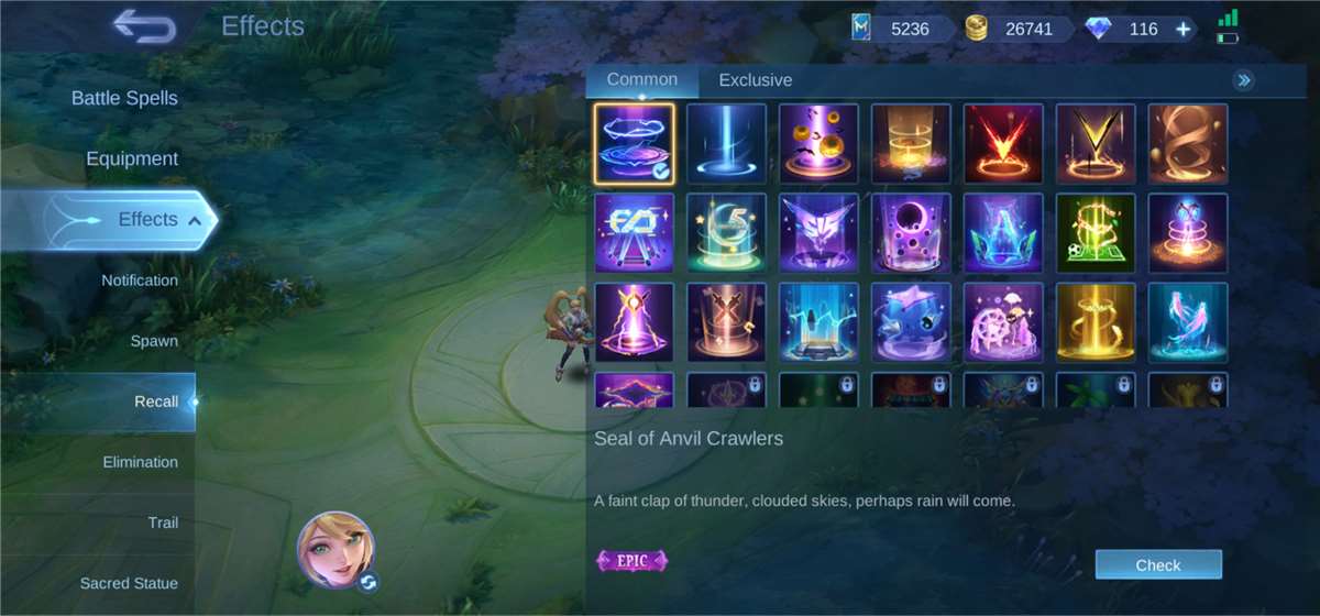 Game account sale Mobile Legends